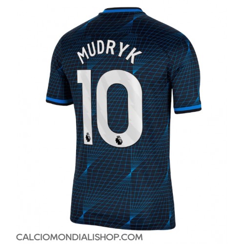 Maglie da calcio Chelsea Mykhailo Mudryk #10 Seconda Maglia 2023-24 Manica Corta